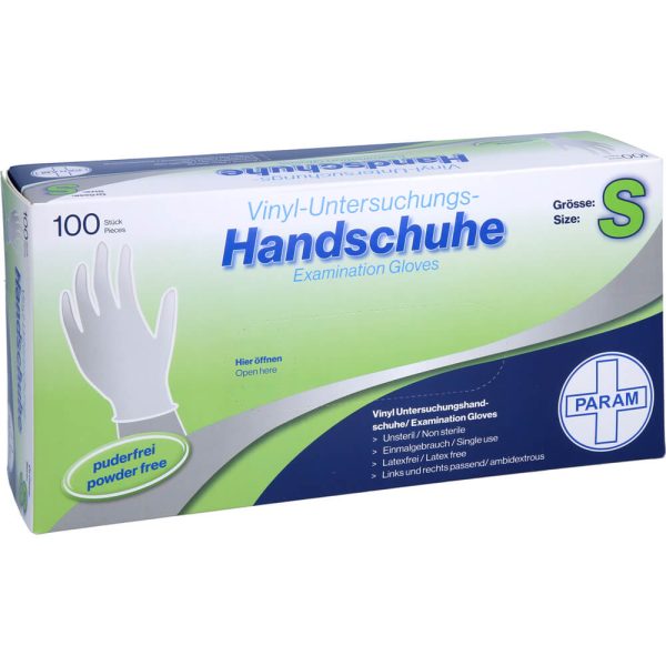 HANDSCHUHE Einmal Vinyl puderfrei S