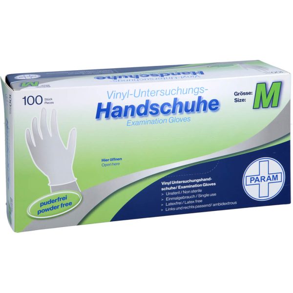 HANDSCHUHE Einmal Vinyl puderfrei M