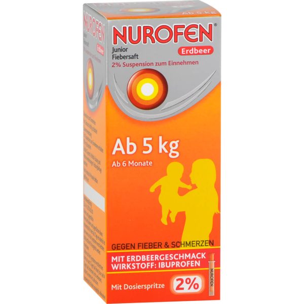 NUROFEN Junior Fiebersaft Erdbeer 2%