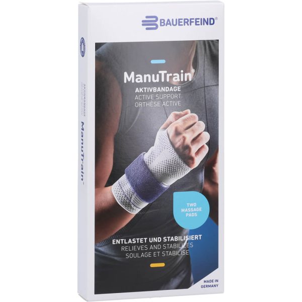 MANUTRAIN Handgelenkbandage rechts Gr.3 titan