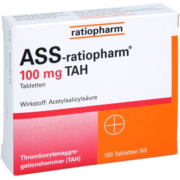 ASS-ratiopharm 100 mg TAH Tabletten