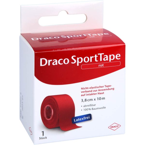 DRACOTAPEVERBAND 3,8 cm x 10 m rot