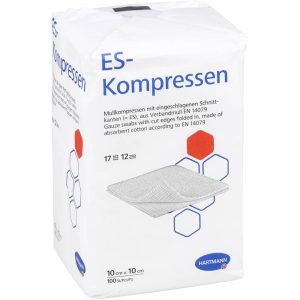 ES-KOMPRESSEN unsteril 10 x 10 cm 12 fach