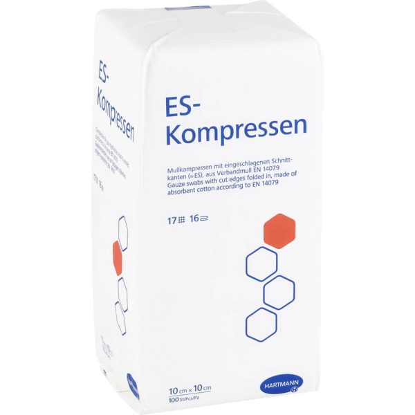 ES-KOMPRESSEN unsteril 10 x 10 cm 16 fach