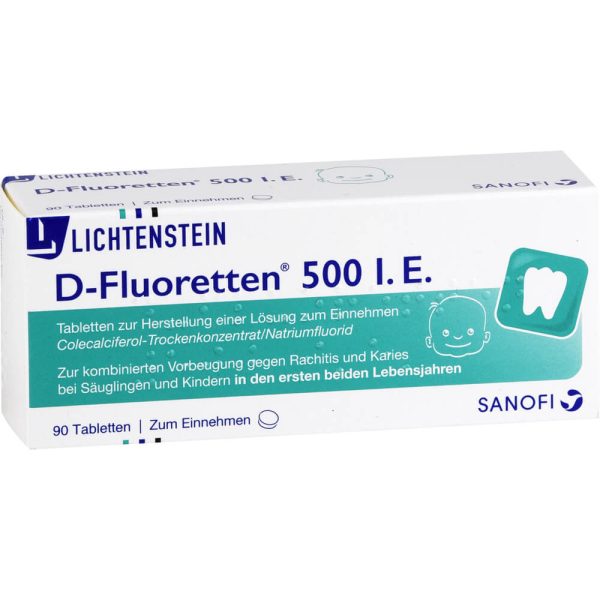 D FLUORETTEN 500 Tabletten