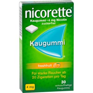 NICORETTE 4 mg freshfruit Kaugummi