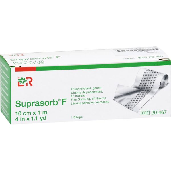 SUPRASORB F Folien Wunderverband 10 cm x 1 m unsteril Rolle