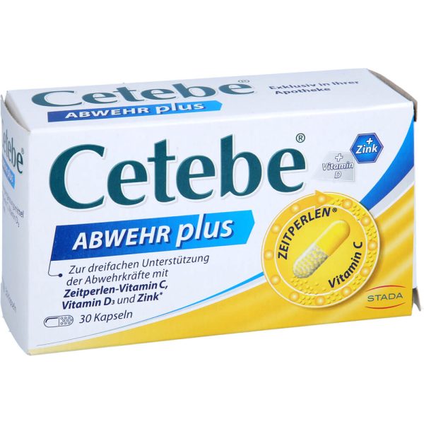 CETEBE ABWEHR plus Vitamin C+Vitamin D3+Zink Kapseln