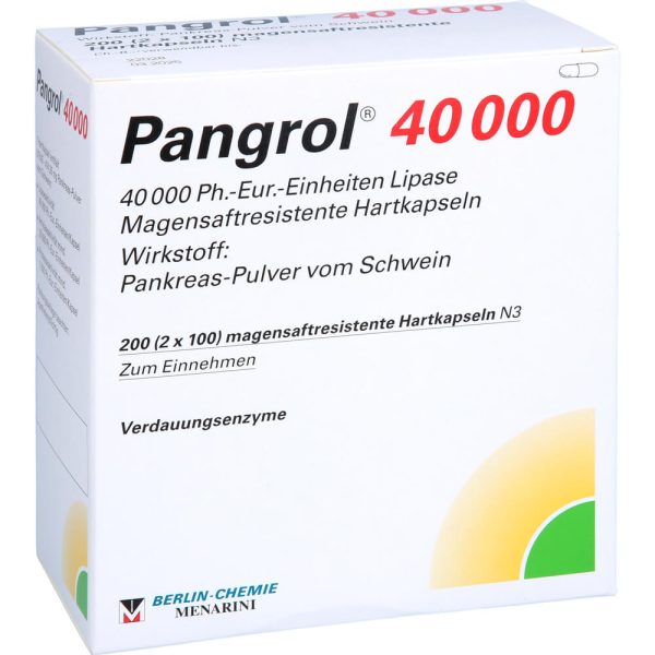 PANGROL 40.000 Hartkapseln mit magensaftresistent überzur Pellets