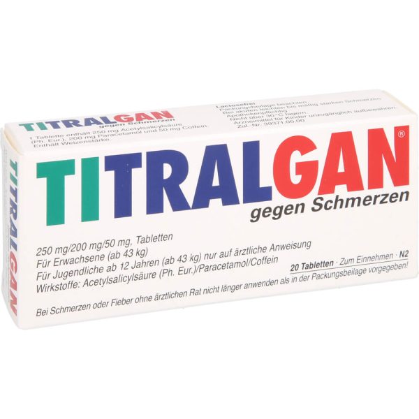 TITRALGAN Tabletten gegen Schmerzen