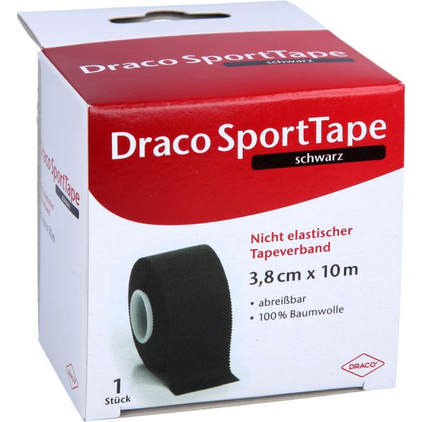 DRACOTAPEVERBAND 3,8 cm x 10 m schwarz