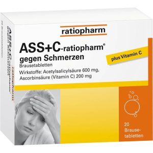 ASS + C-ratiopharm gegen Schmerzen Brausetabletten