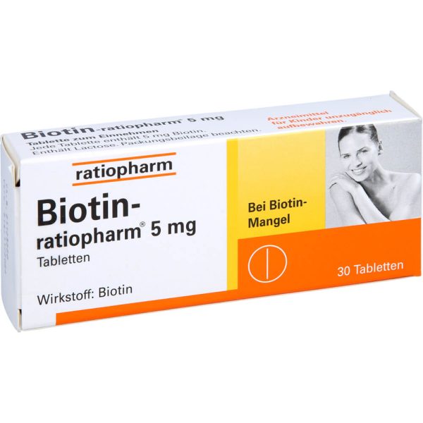 BIOTIN-RATIOPHARM 5 mg Tabletten