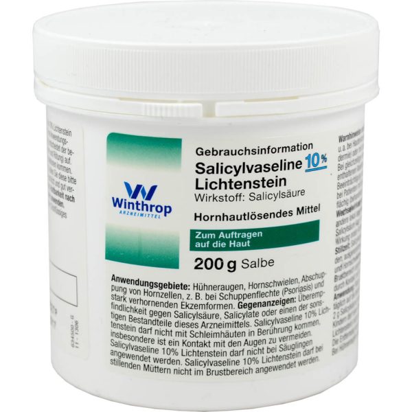 SALICYLVASELINE 10% Lichtenstein