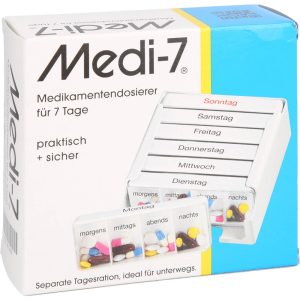 MEDI 7 Medikamentendosierer für 7 Tage weiß