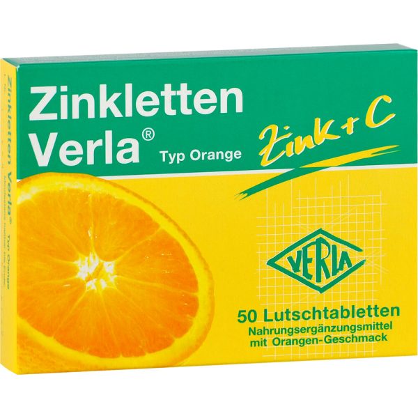 ZINKLETTEN Verla Orange Lutschtabletten