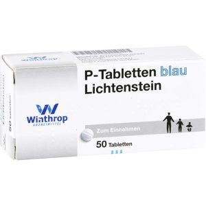 P TABLETTEN blau 8 mm mit Teilkerbe