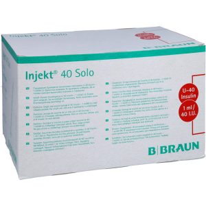 INJEKT Solo Insulinspritze 1 ml U40