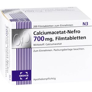 CALCIUMACETAT NEFRO 700 mg Filmtabletten