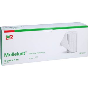 MOLLELAST Binden 6 cm x 4 m weiß