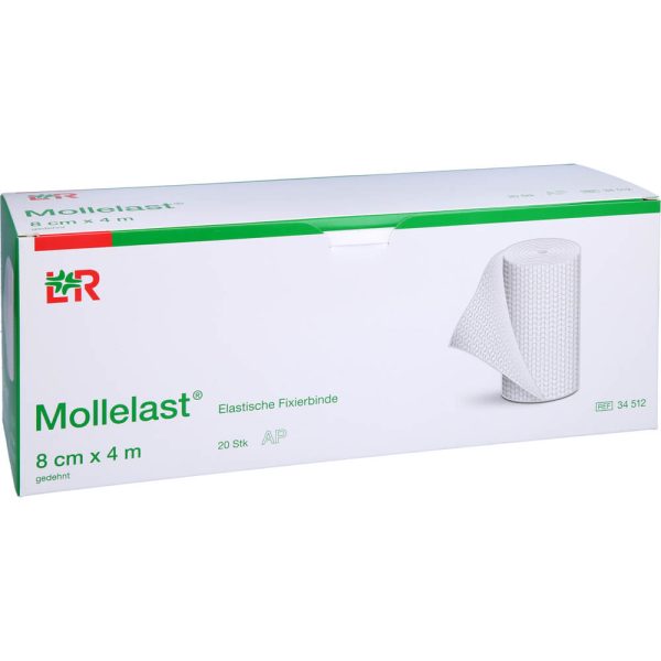 MOLLELAST Binden 8 cm x 4 m weiß