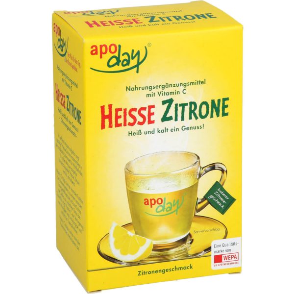 APODAY heiße Zitrone Vitamin C Pulver