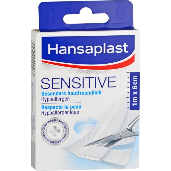 HANSAPLAST Sensitive Pflaster 6 cm x 1 m