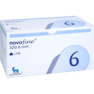 NOVOFINE 6 mm Kanülen 32 G Tip etw