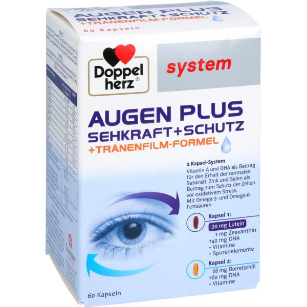 DOPPELHERZ Augen plus Sehkraft+Schutz system Kapseln