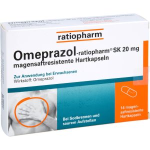 OMEPRAZOL-ratiopharm SK 20 mg magensaftresistent Hartkapseln