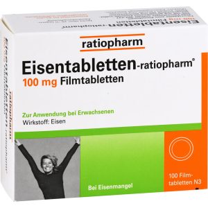 EISENTABLETTEN-ratiopharm 100 mg Filmtabletten