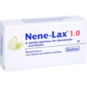 NENE LAX 1,0 Zäpfchen für Kleinkinder und Kinder