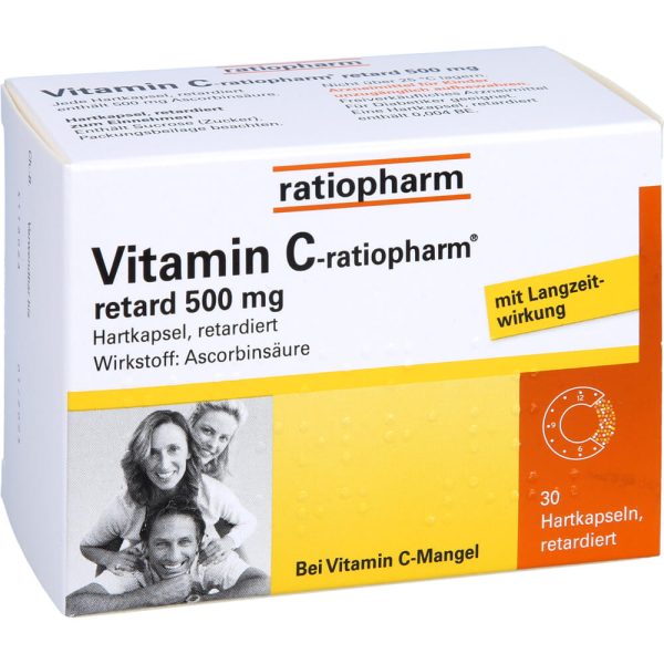 VITAMIN C-RATIOPHARM retard 500 mg Kapseln