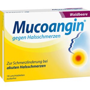 MUCOANGIN Waldbeere 20 mg Lutschtabletten