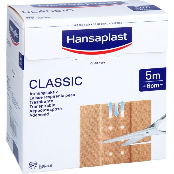 HANSAPLAST Classic Pflaster 6 cm x 5 m