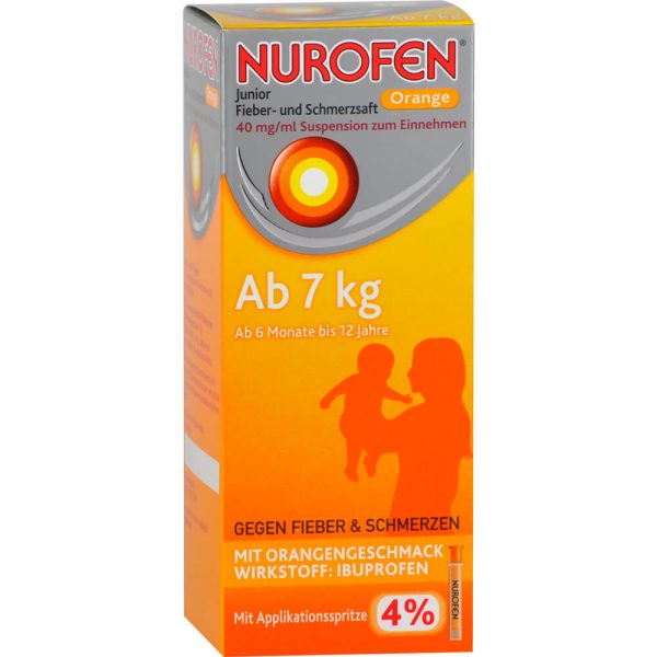 NUROFEN Junior Fieber-und Schmerzsaft Orange 40 mg/ml