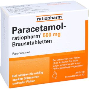 PARACETAMOL-ratiopharm 500 mg Brausetabletten