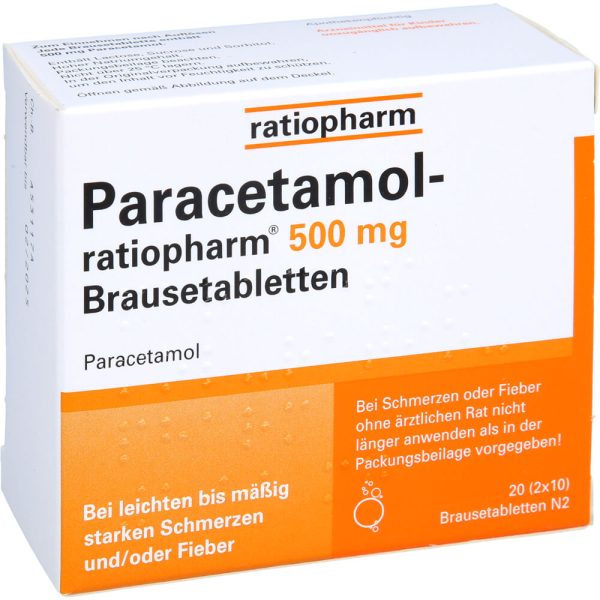 PARACETAMOL-ratiopharm 500 mg Brausetabletten