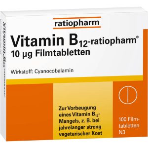 VITAMIN B12-RATIOPHARM 10 myg Filmtabletten