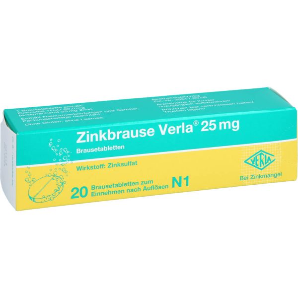 ZINKBRAUSE Verla 25 mg Brausetabletten