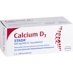 CALCIUM D3 STADA 600 mg/400 I.E. Kautabletten