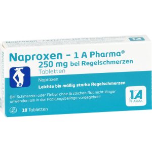 NAPROXEN-1A Pharma 250 mg bei Regelschmerzen Tabletten