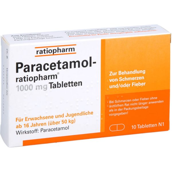 PARACETAMOL-ratiopharm 1.000 mg Tabletten