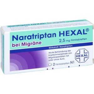 NARATRIPTAN HEXAL bei Migräne 2,5 mg Filmtablet