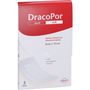 DRACOPOR Wundverband 8 x 15 cm steril