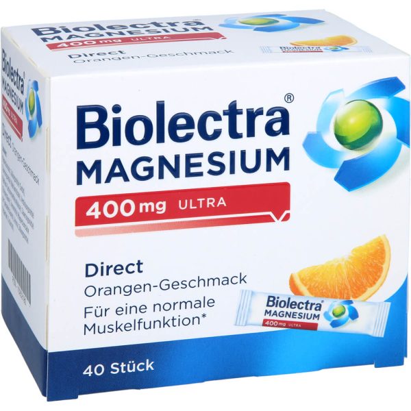 BIOLECTRA Magnesium 400 mg ultra Direct Orange