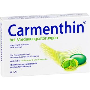 CARMENTHIN bei Verdauungsstörungen magensaftresistente Weichkapseln