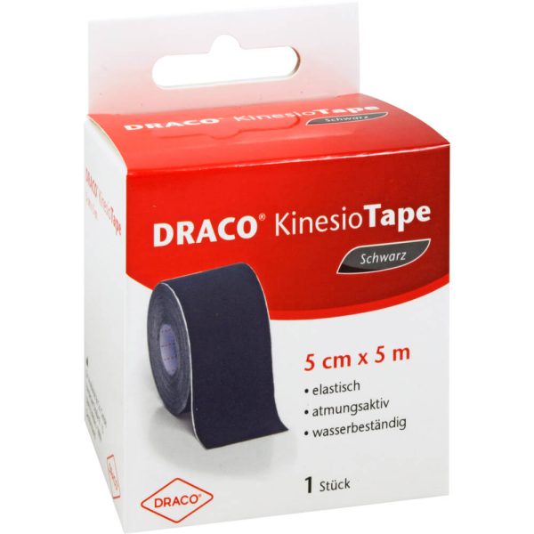 DRACO KINESIOTAPE 5 cm x 5 m schwarz