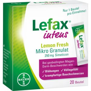 LEFAX intens Lemon Fresh Mikro Granulat 250 mg Simeticon