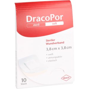 DRACOPOR Wundverband 3,8 x 3,8 cm steril